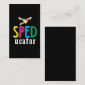 Spezielle Bildung Lehrer Sped Children Autismus Visitenkarte (Vorne/Hinten)