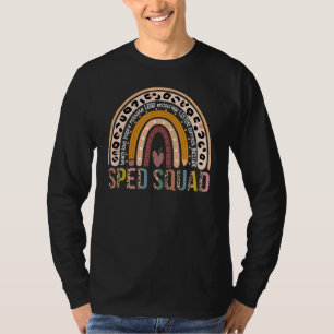 Spezielle Bildung Lehrerin Sped Leopard Boho Rainb T-Shirt