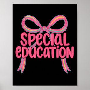 Spezielle Bildung Rainbow Bow Suprtion Team Sped T Poster
