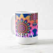 Spezielle BOHO Kaffee Tasse Mandala Muster (Vorderseite Links)