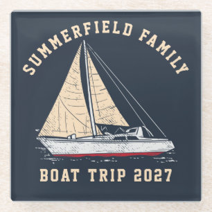 Spezielle Bootsausflüge für Segel Glasuntersetzer