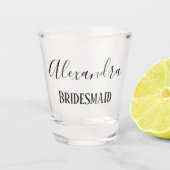 Spezielle Bridesmaid Keepake Schnapsglas (Vorderseite)