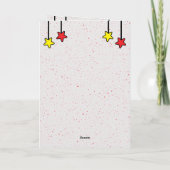 Spezielle Brüdergiraffe Kinder Roter Geburtstag Karte (Rückseite)