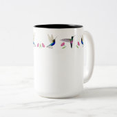 Spezielle Delikatesse Hummingbirds Border Zweifarbige Tasse (VorderseiteRechts)