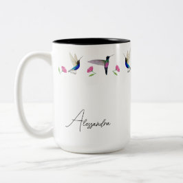Spezielle Delikatesse Hummingbirds Border Zweifarbige Tasse