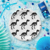 Spezielle Dinosaurier-Skelett-Party-Teller Pappteller (Party)