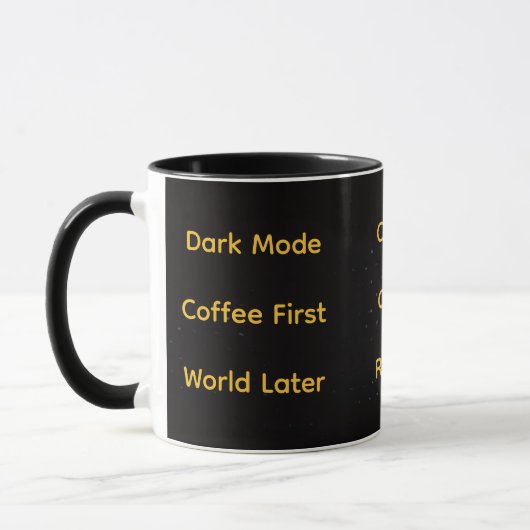 Spezielle dunkle Tasse (Links)