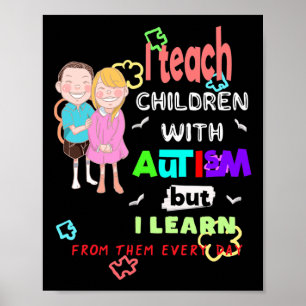 Spezielle Ed SPED Lehrerin unterrichtet Cool Autis Poster