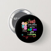 Spezielle Ed Sped Teacher Unterrichten Coole Autis Button (Vorne & Hinten)