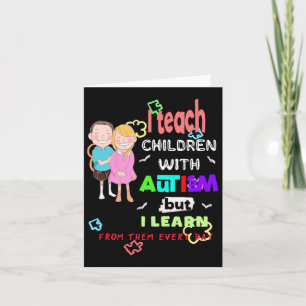 Spezielle Ed Sped Teacher Unterrichten Coole Autis Karte