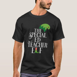 Spezielle Ed Teacher Elf Matching Family Group Chr T-Shirt