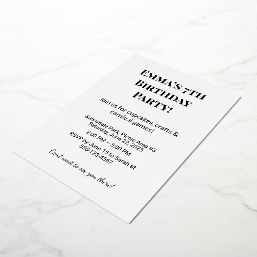 Spezielle Einladungen und Party-Karten (Gedreht)