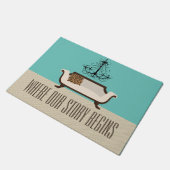 Spezielle Familienunterkunft Fußmatte (Schrägansicht)