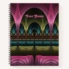 Spezielle Fantasie Abstrakt farbenfrohe Fraktal Na Notizblock