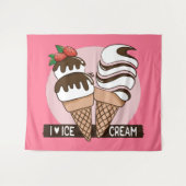 Spezielle Farbe Eiscreme Lover Wandteppiche (Vorderseite (Horizontal))