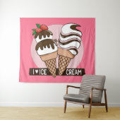 Spezielle Farbe Eiscreme Lover Wandteppiche (Beispiel (Horizontal))