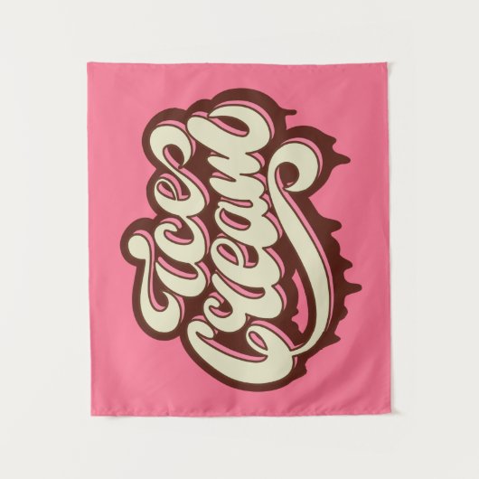 Spezielle Farbe Eiscreme Wandteppich (Vorderseite)