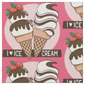 Spezielle Farbe Ice Creme Lover Stoff (Nahaufnahme)