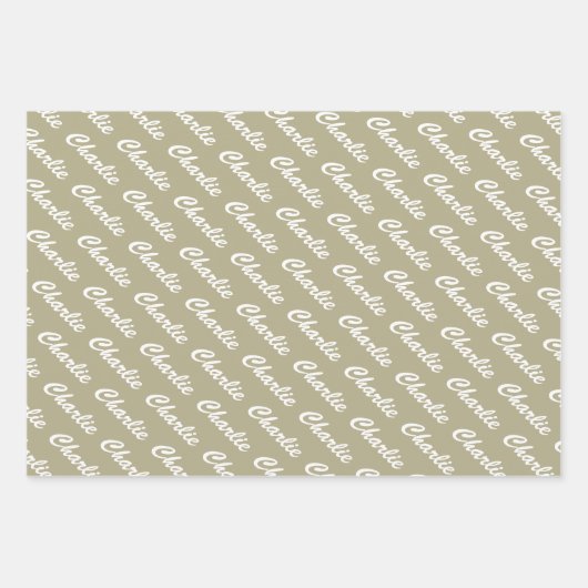 Spezielle Farbtöne für Oliven-, Kiefer- und Sage-G Geschenkpapier Set (Vorderseite 3)