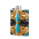 Spezielle Flasche mit Bahamas-Farbdesign Flachmann (Links)