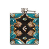 Spezielle Flasche mit Bahamas-Farbdesign Flachmann (Rückseite)