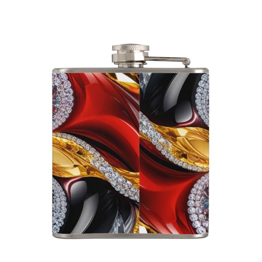 Spezielle Flasche mit deutschem Farbdesign Flachmann (Rückseite)