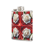 Spezielle Flasche mit englischer Rose Design Flachmann (Links)