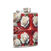 Spezielle Flasche mit englischer Rose Design Flachmann (Rechts)