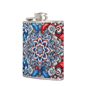 Spezielle Flasche mit französischem Farbdesign Flachmann (Links)