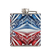 Spezielle Flasche mit französischem Farbdesign Flachmann (Rückseite)