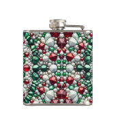 Spezielle Flasche mit italienischem Farbdesign Flachmann (Rückseite)