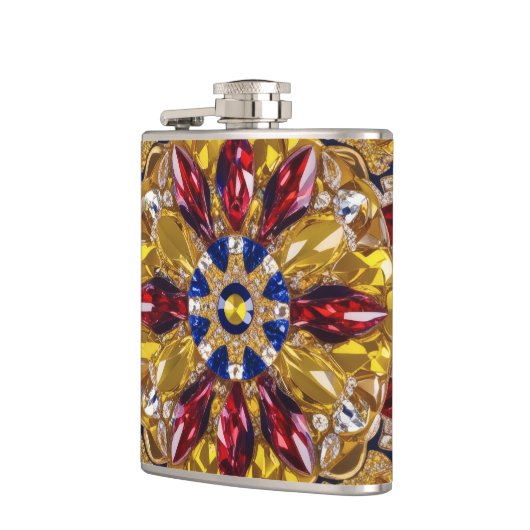 Spezielle Flasche mit kolumbianischer Farbgestaltu Flachmann (Links)