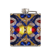 Spezielle Flasche mit kolumbianischer Farbgestaltu Flachmann (Rückseite)