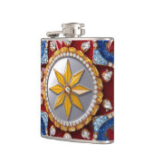 Spezielle Flasche mit kolumbianischer Farbgestaltu Flachmann (Links)