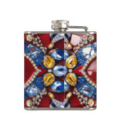 Spezielle Flasche mit kolumbianischer Farbgestaltu Flachmann (Rückseite)