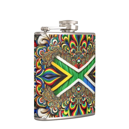 Spezielle Flasche mit südafrikanischem Farbdesign Flachmann (Rechts)