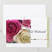 Spezielle florale Flachkarte nur für dieses Eid (Vorne/Hinten)