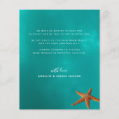 Spezielle Foto Hochzeit danke Flyer (Hinten)