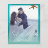 Spezielle Foto Hochzeit danke Flyer (Vorne)