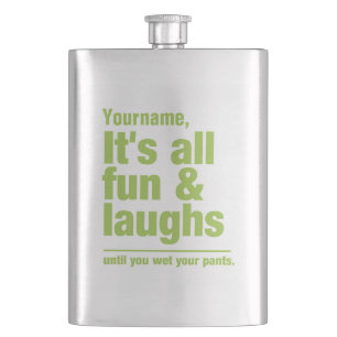 Spezielle FUN & LAUGHS-Flasche Flachmann