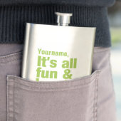 Spezielle FUN & LAUGHS-Flasche Flachmann (Beispiel)