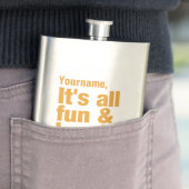 Spezielle FUN & LAUGHS-Flasche Flachmann (Beispiel)