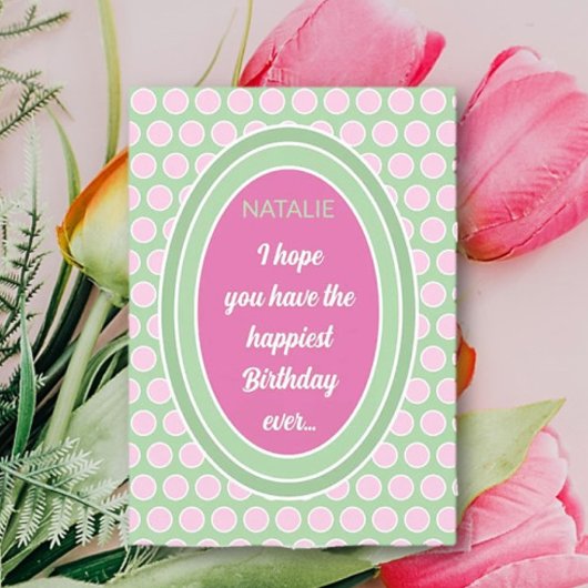 Spezielle Geburtskarte Karte