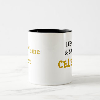 Spezielle Gesundheits-und Sicherheits-Berühmtheit! Zweifarbige Tasse