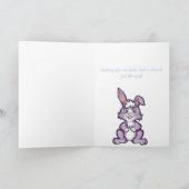 Spezielle Grandson Bunny Hiding Eggs Card Karte (Innenseite)