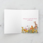 Spezielle Grandtochter Bunny Hiding Eggs Card Karte (Innenseite)
