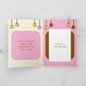 Spezielle Grandtochter Leoparden Kinder brauner Ge Karte (Innenseite)