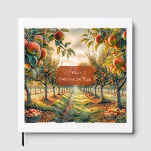 Spezielle heiße Kakao- und Konversationsnacht Gästebuch (Vorderseite)