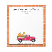 Spezielle Herbstfallfarm Notizblock (Vorderseite)