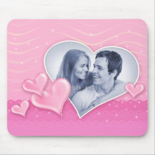 Spezielle Herz-Foto-Schablone Mousepad